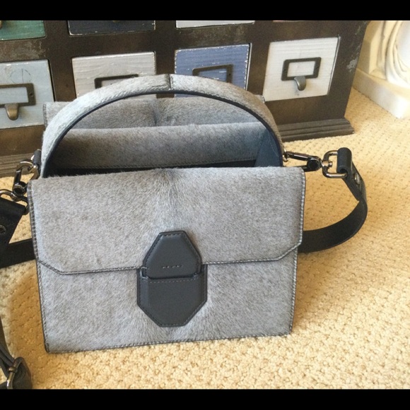 Alexander Wang rare Racketeer gray calf hair bag - Picture 6 of 15